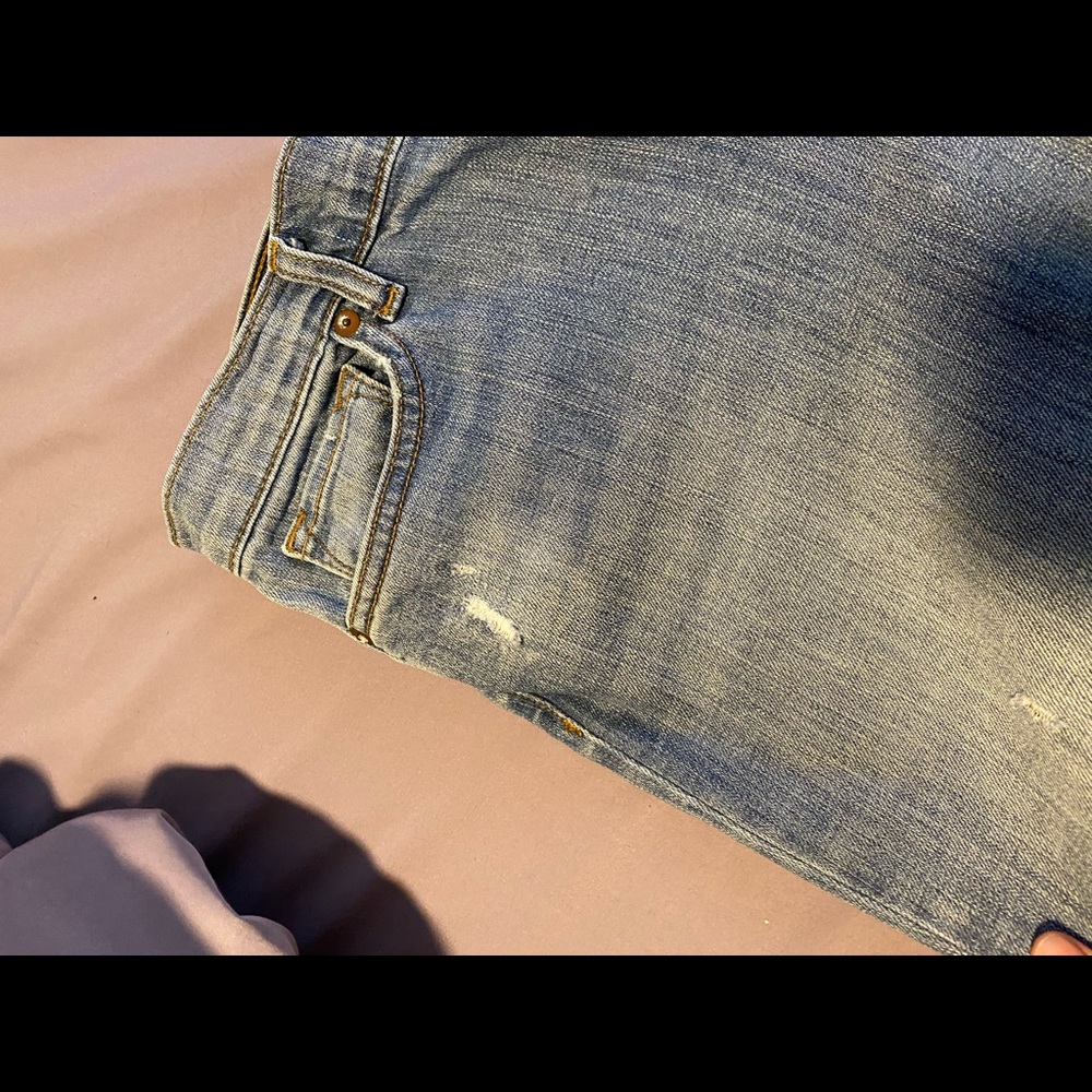 J.Brand Aoki destroyed Boyfriend Jean in Tulum. - Picture 4 of 9